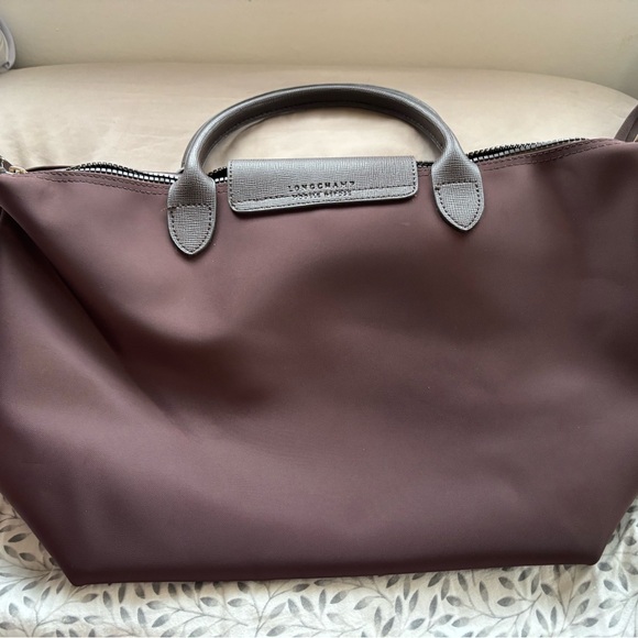 Longchamp brown zippered tote/crossbody - Picture 4 of 6